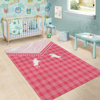 Aloha Hawaii Cowboys Paniolo Area Rug Rose Palaka - Polynesian Pride