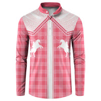 Aloha Hawaii Cowboys Paniolo Button Sweatshirt Rose Palaka - Polynesian Pride