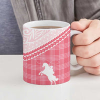 Aloha Hawaii Cowboys Paniolo Ceramic Mug Rose Palaka - Polynesian Pride