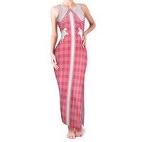 Aloha Hawaii Cowboys Paniolo Family Matching Tank Maxi Dress and Hawaiian Shirt Rose Palaka - Polynesian Pride