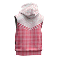 Aloha Hawaii Cowboys Paniolo Sleeveless Zip Hoodie Rose Palaka - Polynesian Pride