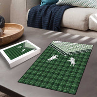 Aloha Hawaii Cowboys Paniolo Puzzle Forest Green Palaka - Polynesian Pride