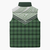 Aloha Hawaii Cowboys Paniolo Sleeveless Puffer Jacket Forest Green Palaka - Polynesian Pride