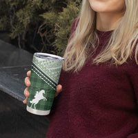 Aloha Hawaii Cowboys Paniolo Tumbler Cup Forest Green Palaka - Polynesian Pride