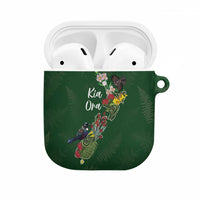 Kia Ora New Zealand Floral AirPods Case Sage Green - Polynesian Pride