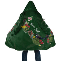Kia Ora New Zealand Floral Personalized Cloak Sage Green - Polynesian Pride