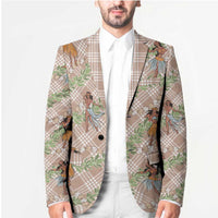 Beige Palaka Hula Girls Seamless Hawaii Aloha Blazer LT7 - Polynesian Pride