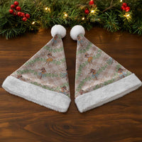 Beige Palaka Hula Girls Seamless Hawaii Aloha Christmas Santa Hat - Polynesian Pride