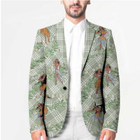 Mint Palaka Hula Girls Seamless Hawaii Aloha Blazer - Polynesian Pride