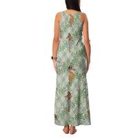 Mint Palaka Hula Girls Seamless Hawaii Aloha Family Matching Tank Maxi Dress and Hawaiian Shirt LT7 - Polynesian Pride