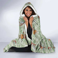 Mint Palaka Hula Girls Seamless Hawaii Aloha Hooded Blanket - Polynesian Pride