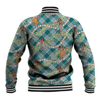 Teal Palaka Hula Girls Seamless Hawaii Aloha Baseball Jacket LT7 - Polynesian Pride