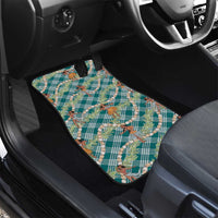 Teal Palaka Hula Girls Seamless Hawaii Aloha Car Mats - Polynesian Pride