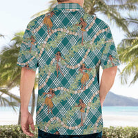 Teal Palaka Hula Girls Seamless Hawaii Aloha Hawaiian Shirt - Polynesian Pride