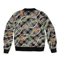 Sable Palaka Hula Girls Seamless Hawaii Aloha Bomber Jacket - Polynesian Pride