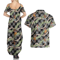Sable Palaka Hula Girls Seamless Hawaii Aloha Couples Matching Summer Maxi Dress and Hawaiian Shirt LT7 - Polynesian Pride
