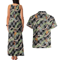Sable Palaka Hula Girls Seamless Hawaii Aloha Couples Matching Tank Maxi Dress and Hawaiian Shirt LT7 - Polynesian Pride