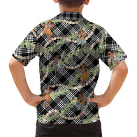 Sable Palaka Hula Girls Seamless Hawaii Aloha Family Matching Long Sleeve Bodycon Dress and Hawaiian Shirt LT7 - Polynesian Pride