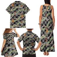 Sable Palaka Hula Girls Seamless Hawaii Aloha Family Matching Tank Maxi Dress and Hawaiian Shirt - Polynesian Pride