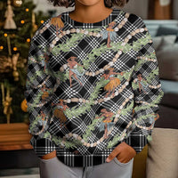 Sable Palaka Hula Girls Seamless Hawaii Aloha Kid Ugly Christmas Sweater - Polynesian Pride