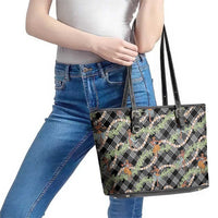 Sable Palaka Hula Girls Seamless Hawaii Aloha Leather Tote Bag - Polynesian Pride