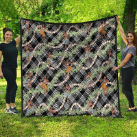 Sable Palaka Hula Girls Seamless Hawaii Aloha Quilt - Polynesian Pride