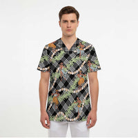 Sable Palaka Hula Girls Seamless Hawaii Aloha Scrub Top LT7 - Polynesian Pride