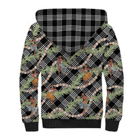 Sable Palaka Hula Girls Seamless Hawaii Aloha Sherpa Hoodie - Polynesian Pride