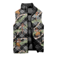 Sable Palaka Hula Girls Seamless Hawaii Aloha Sleeveless Puffer Jacket LT7 - Polynesian Pride