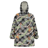 Sable Palaka Hula Girls Seamless Hawaii Aloha Wearable Blanket Hoodie - Polynesian Pride