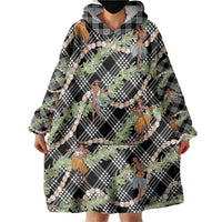 Sable Palaka Hula Girls Seamless Hawaii Aloha Wearable Blanket Hoodie - Polynesian Pride