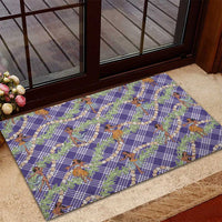 Lavender Palaka Hula Girls Seamless Hawaii Aloha Rubber Doormat LT7 - Polynesian Pride
