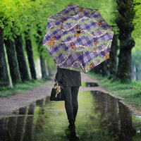 Lavender Palaka Hula Girls Seamless Hawaii Aloha Umbrella - Polynesian Pride