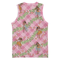 Lokelani Pink Palaka Hula Girls Seamless Hawaii Aloha Basketball Jersey LT7 - Polynesian Pride