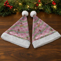 Lokelani Pink Palaka Hula Girls Seamless Hawaii Aloha Christmas Santa Hat - Polynesian Pride