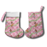 Lokelani Pink Palaka Hula Girls Seamless Hawaii Aloha Christmas Stocking - Polynesian Pride