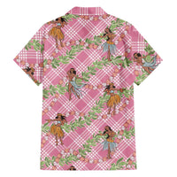 Lokelani Pink Palaka Hula Girls Seamless Hawaii Aloha Hawaiian Shirt LT7 - Polynesian Pride
