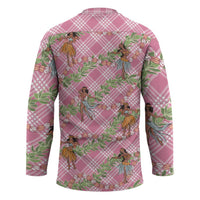 Lokelani Pink Palaka Hula Girls Seamless Hawaii Aloha Hockey Jersey LT7 - Polynesian Pride