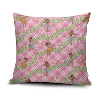 Lokelani Pink Palaka Hula Girls Seamless Hawaii Aloha Pillow Cover - Polynesian Pride