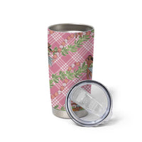 Lokelani Pink Palaka Hula Girls Seamless Hawaii Aloha Tumbler Cup LT7 - Polynesian Pride