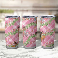 Lokelani Pink Palaka Hula Girls Seamless Hawaii Aloha Tumbler Cup LT7 - Polynesian Pride