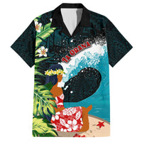 Tahiti Ia Orana Family Matching Off Shoulder Short Dress and Hawaiian Shirt Tahitian Vahine LT7 Dad's Shirt - Short Sleeve Colorful - Polynesian Pride