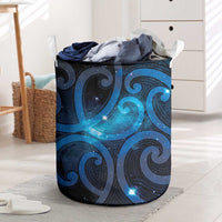 New Zealand Maori Matariki Laundry Basket Galaxy Kowhaiwhai