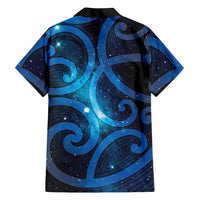 New Zealand Maori Matariki Family Matching Short Sleeve Bodycon Dress and Hawaiian Shirt Galaxy Kowhaiwhai LT7 - Polynesian Pride