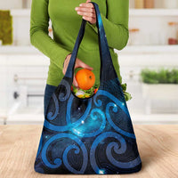 New Zealand Maori Matariki Grocery Bag Galaxy Kowhaiwhai