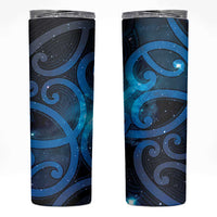New Zealand Maori Matariki Skinny Tumbler Galaxy Kowhaiwhai