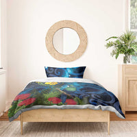 Tui Bird New Zealand Starry Sky Bedding Set Maori Koru