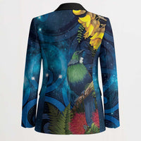 Tui Bird New Zealand Starry Sky Blazer Maori Koru