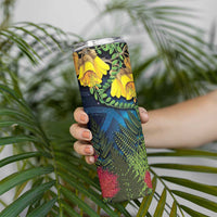 Tui Bird New Zealand Starry Sky Skinny Tumbler Maori Koru LT7 - Polynesian Pride