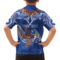 Yokwe Marshall Islands Personalized Family Matching Off Shoulder Maxi Dress and Hawaiian Shirt Jemenei Day - Seashell Necklace